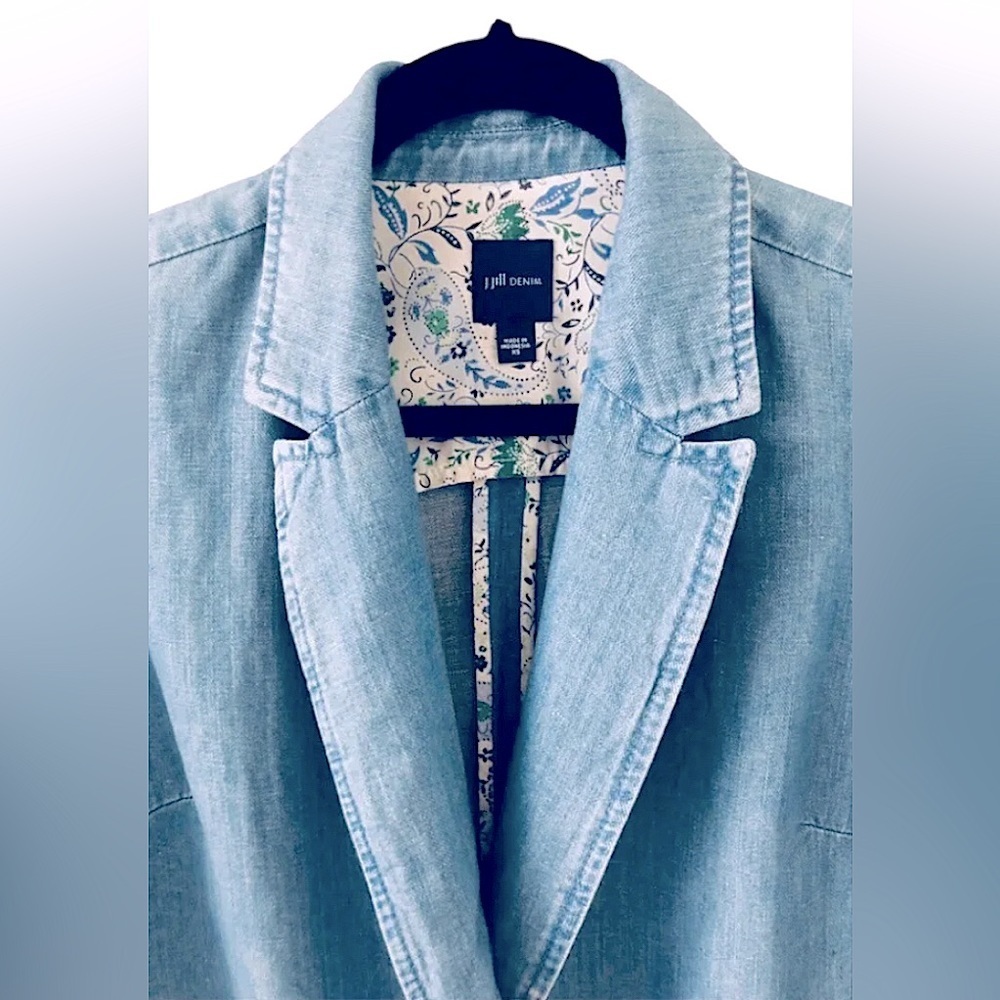 J. Jill Gallery Oversize Jacket Couture Shabby Chic Classy Style Size XS - Picture 7 of 12